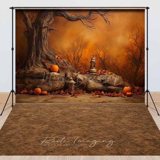 Lofaris Misty Forest Autumn Halloween Combo Set Backdrop