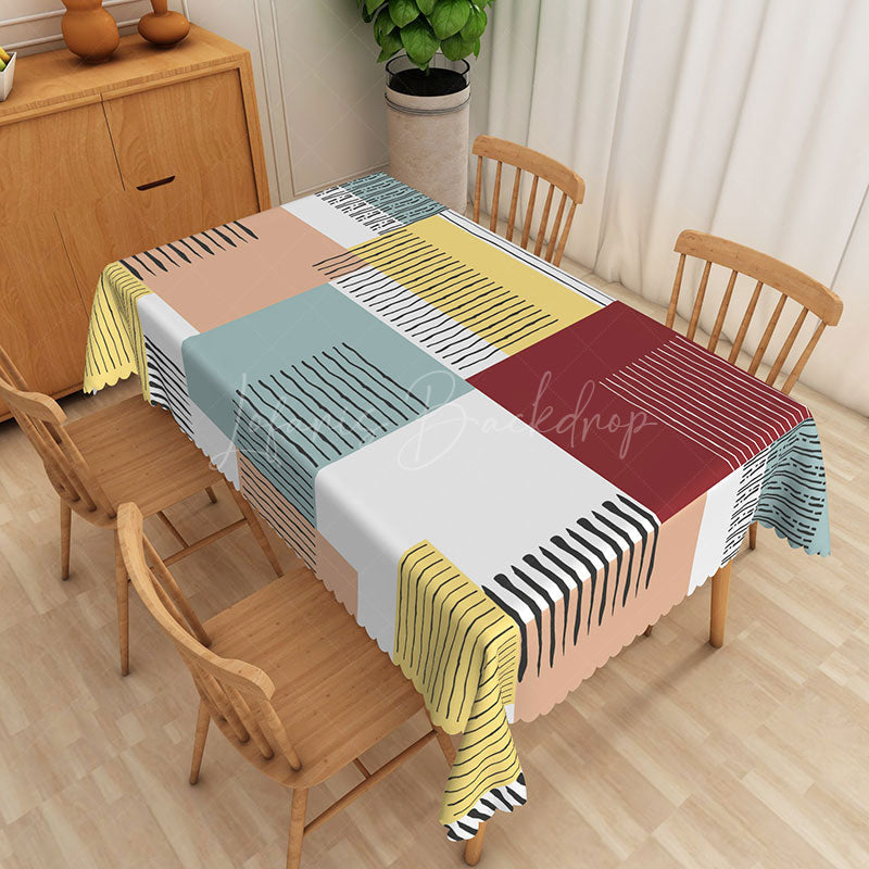 Lofaris Modern Abstract Art Pattern Special Rectangle Tablecloth