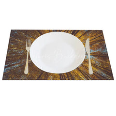 Lofaris Modern Autumn Yellow Tree Pattern Set of 4 Placemats for Fall Season and Thanksgiving Dining Decor