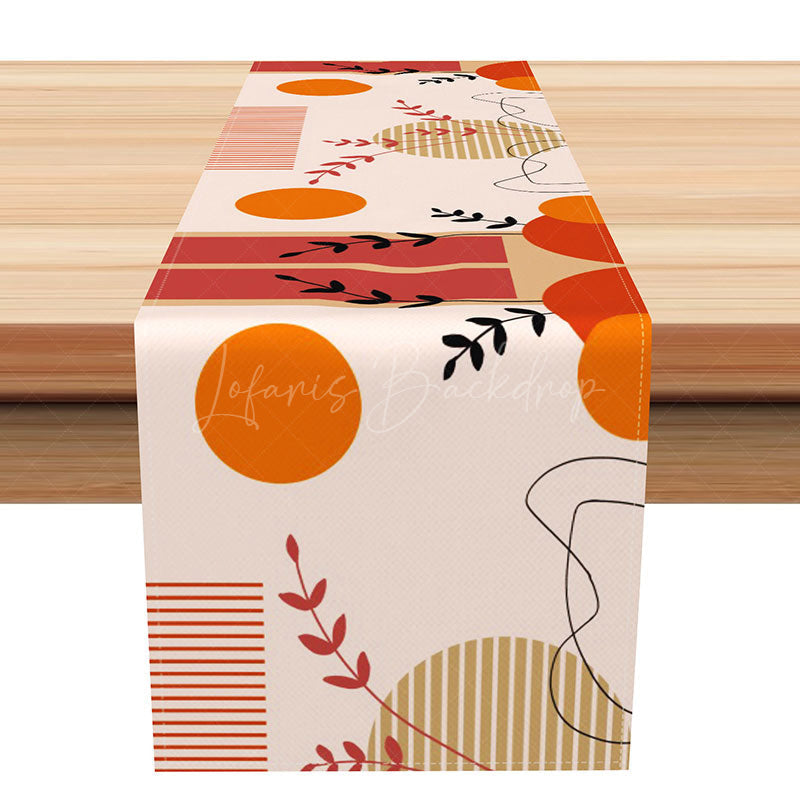Lofaris Modern Geometric Pattern Table Runner Abstract Minimalist Design for Dining Chic and Simple Kitchen Decor