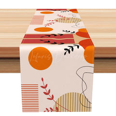 Lofaris Modern Geometric Pattern Table Runner Abstract Minimalist Design for Dining Chic and Simple Kitchen Decor