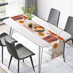 Lofaris Modern Geometric Pattern Table Runner Abstract Minimalist Design for Dining Chic and Simple Kitchen Decor