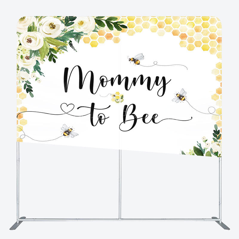 Lofaris Mommy To Bee Honeycomb Baby Shower Tension Backdrop