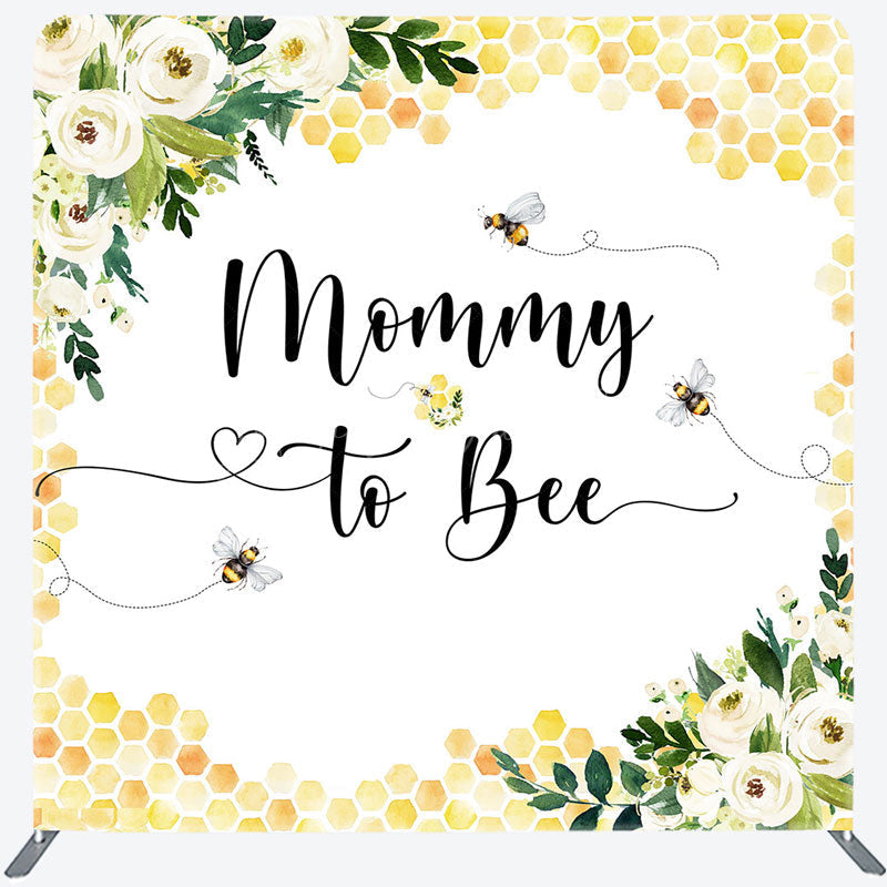 Lofaris Mommy To Bee Honeycomb Baby Shower Tension Backdrop