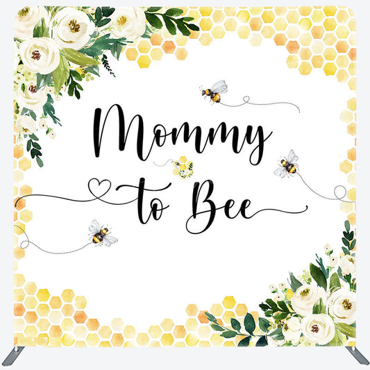 Lofaris Mommy To Bee Honeycomb Baby Shower Tension Backdrop