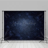 Lofaris Moody Blue Abstract Texture Photography Backdrop Fine Art Background with Vignette for Winter Portrait Studio