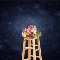 Lofaris Moody Blue Abstract Texture Photography Backdrop Fine Art Background with Vignette for Winter Portrait Studio