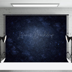 Lofaris Moody Blue Abstract Texture Photography Backdrop Fine Art Background with Vignette for Winter Portrait Studio