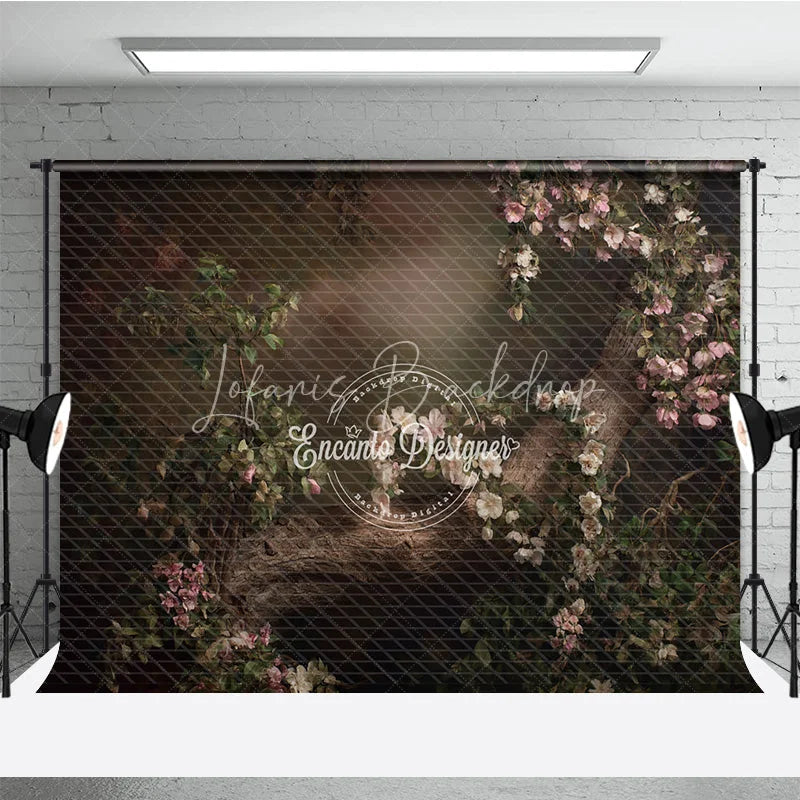 Lofaris Moody Tree Branch Photography Backdrop Fine Art Enchanted Forest Dark and Painterly Portrait Background