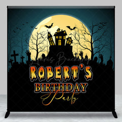 Lofaris Moon Night Castle Halloween Custom Birthday Backdrop