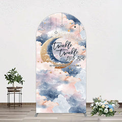 Lofaris Moon Night Twinkle Star Baby Shower Arch Backdrop