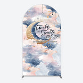 Lofaris Moon Night Twinkle Star Baby Shower Arch Backdrop