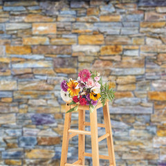 Lofaris Mottled Cool Toned Rock Wall Photography Backdrop
