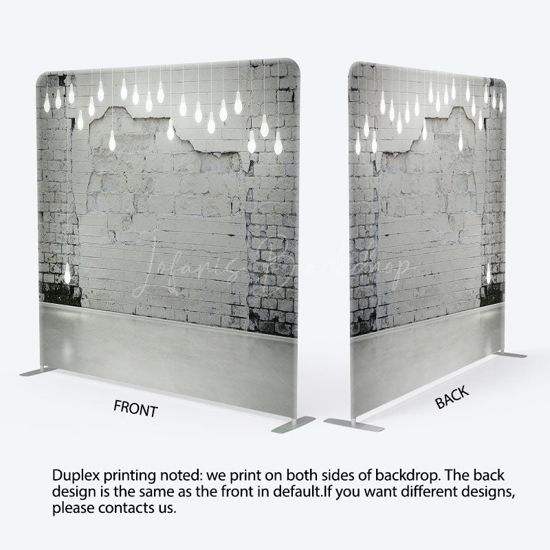 Lofaris Mottled Wall Light Bulbs Square Tension Backdrop