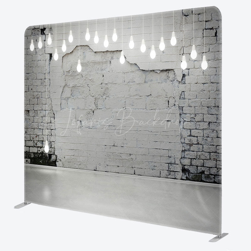 Lofaris Mottled Wall Light Bulbs Square Tension Backdrop