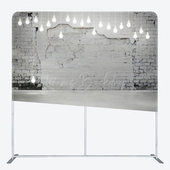 Lofaris Mottled Wall Light Bulbs Square Tension Backdrop