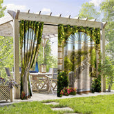 Lofaris Mountain Trail Waterproof Printed Outdoor Curtains