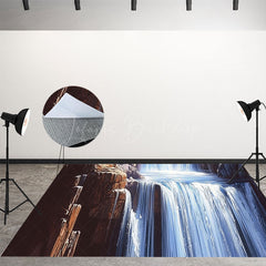 Lofaris Mountains Waterfalls Natural Scene Combo Set Backdrop