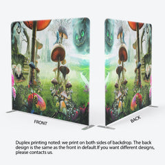 Lofaris Mushroom Fairy Tale Forest Square Tension Backdrop