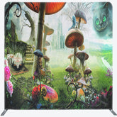 Lofaris Mushroom Fairy Tale Forest Square Tension Backdrop