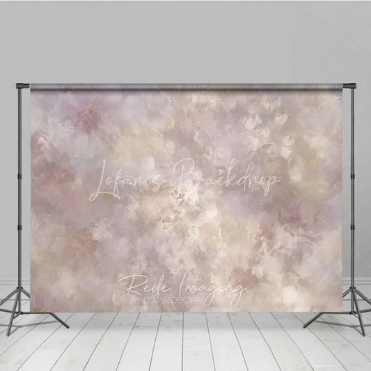 Lofaris Muted Abstract Painterly Photography Backdrop Distressed Beige Purple Brown Texture for Studio Photo Shoot