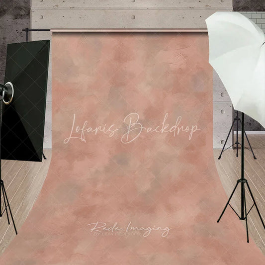 Lofaris Muted Pink and Peach Textured Painterly Sweep Backdrop Abstract Artistic Photography Background for Portraits