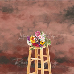 Lofaris Muted Reddish Brown Dark Grey Abstract Photography Backdrop Textured Vintage Grunge Style for Studio Portraits