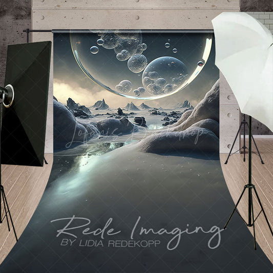 Lofaris Mysterious Galactic Bubbles Fine Art Sweep Backdrop