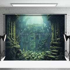 Lofaris Mysterious Underwater Ruins World Photo Backdrop
