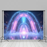 Lofaris Mystical Future Portal Neon Lights Mist Backdrop