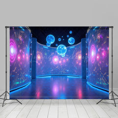 Lofaris Mystical Interior Glow Spheres Nebula Door Backdrop