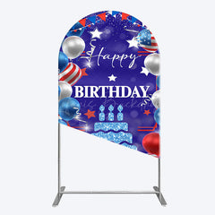 Lofaris National Flag Balloons Sweet Birthday Arch Backdrop
