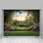 Lofaris Natural Colorful Wildflower Lawn Spring Backdrop