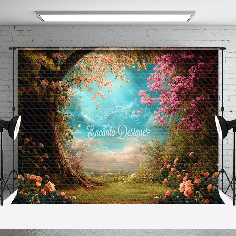 Lofaris Natural Plant Floral Trees Scenery Photo Backdrop