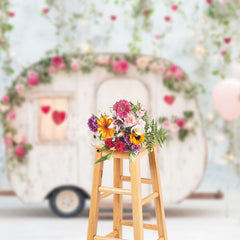Lofaris Natural Plant Rose Motorhome Valentines Day Backdrop