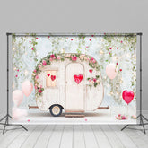 Lofaris Natural Plant Rose Motorhome Valentines Day Backdrop