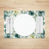 Lofaris Natural Spring Greenery Dining Set of 4 Placemats