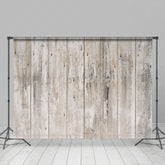 Lofaris Natural Textured Light Brown White Wooden Backdrop