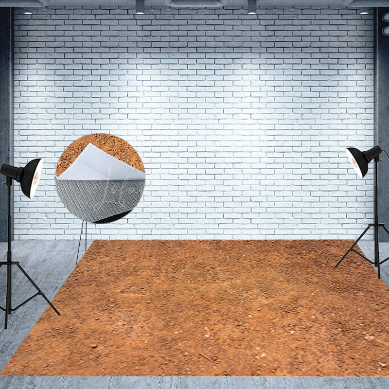 Lofaris Natural Yellow Soil Sand Gravel Fabric Floor Mat