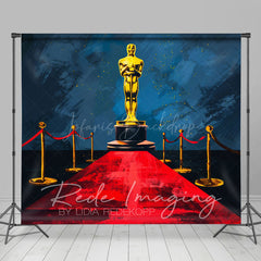 Lofaris Navy Wall Oscar Award Red Stage Photography Backdrop