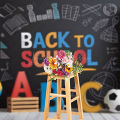 Lofaris Neat Classroom Blackboard Back To School Backdrop