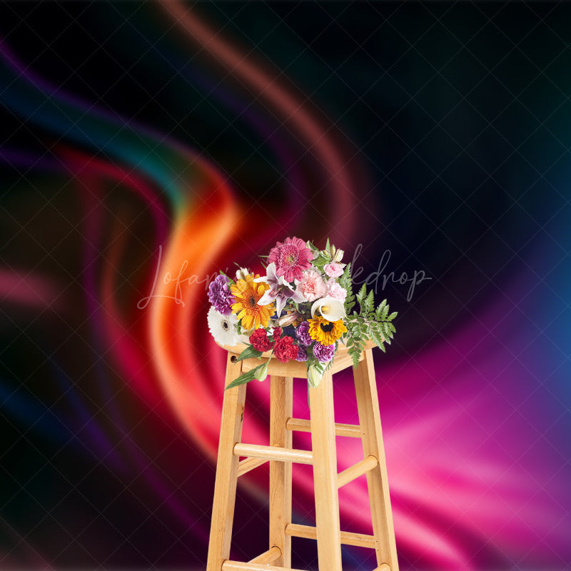 Lofaris Neon Color Simple Vibe Abstract Textured Backdrop