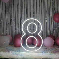 Lofaris 24inch Neon Sign LED Number For Birthday Party Decor