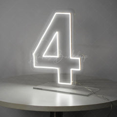 Lofaris 24inch Neon Sign LED Number For Birthday Party Decor