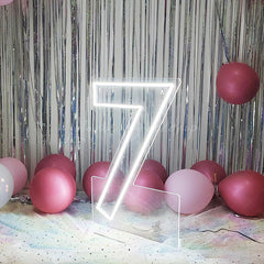 Lofaris 24inch Neon Sign LED Number For Birthday Party Decor