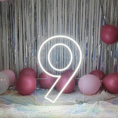 Lofaris 24inch Neon Sign LED Number For Birthday Party Decor