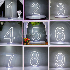 Lofaris 24inch Neon Sign LED Number For Birthday Party Decor