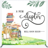 Lofaris New Chapter Begin Baby Shower Square Tension Backdrop