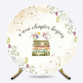 Lofaris New Chapter Begin Floral Round Bridal Shower Cover