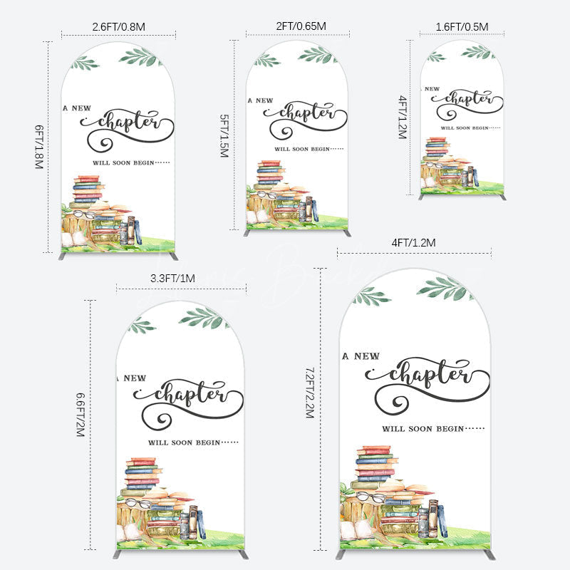 Lofaris New Chapter Books Baby Shower Sweet Arch Backdrop